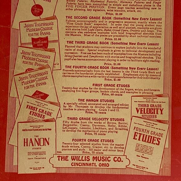 Vintage John Thompson's Modern Course for the Piano Third Grade Book from 1938 - Picture 10 of 12